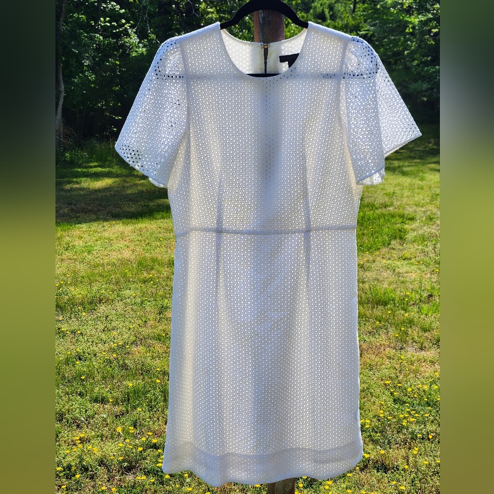 J.Crew Eyelet Short Sleeve Dress 10